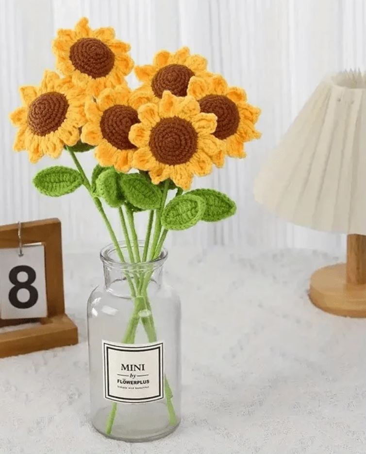 Handmade Crochet Sunflower (forever flower)