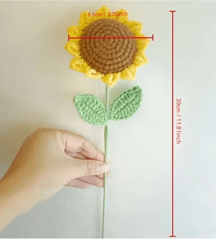 Handmade Crochet Sunflower (forever flower)