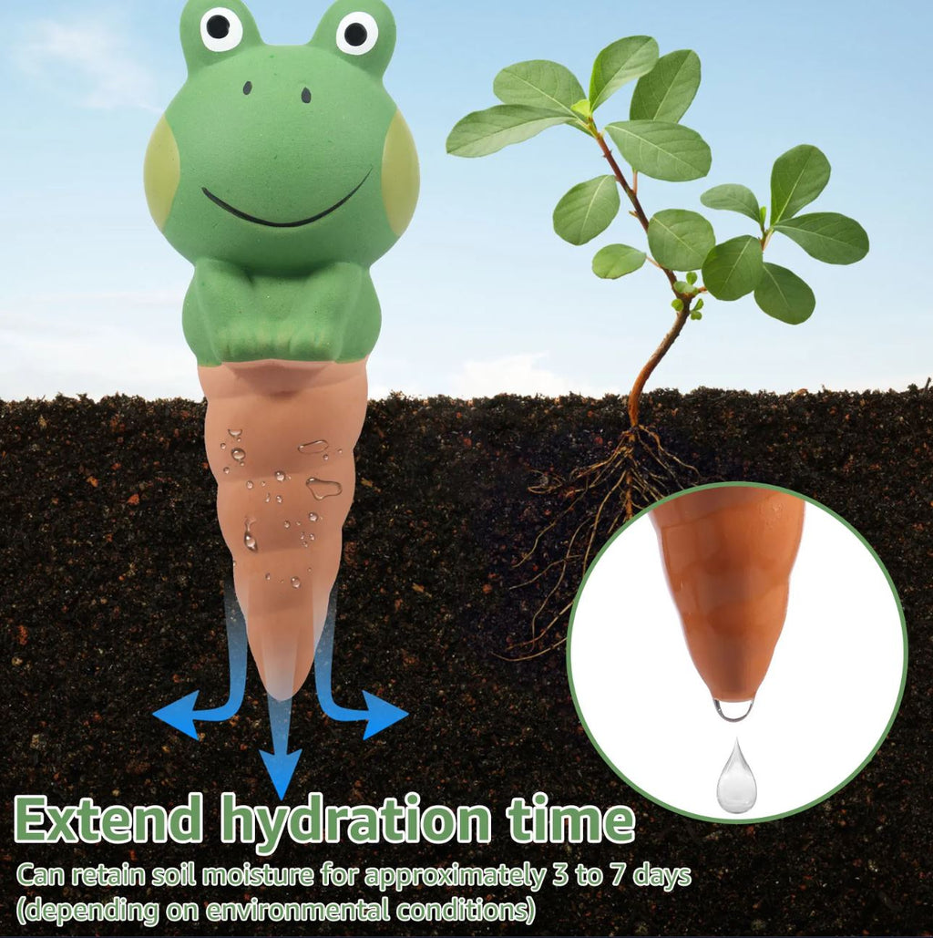 Frog Ceramic Self-Watering spike