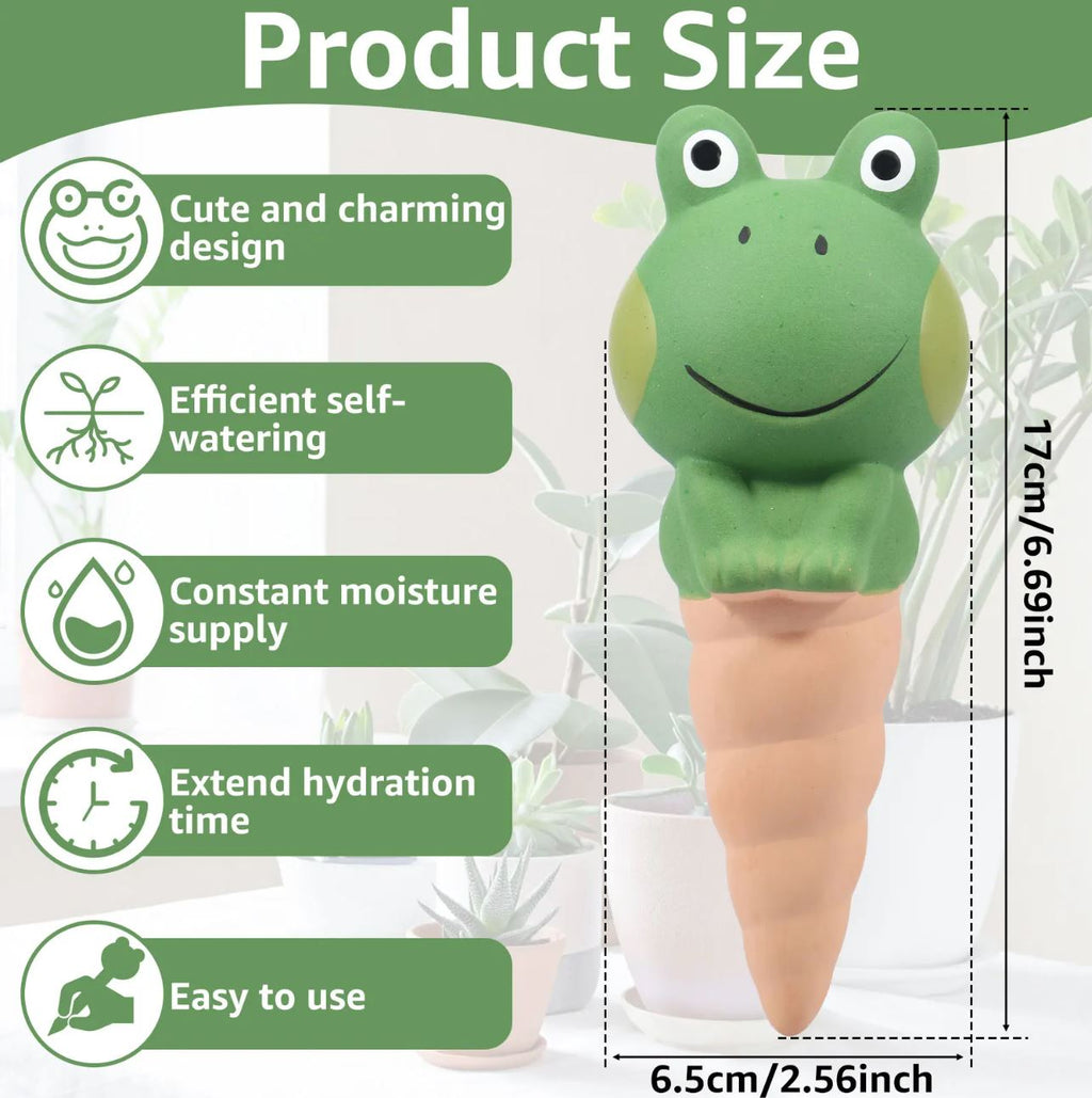 Frog Ceramic Self-Watering spike